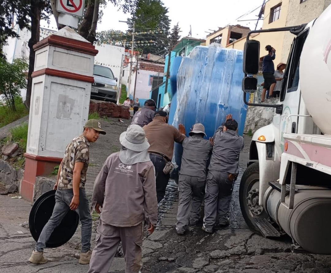 Atienden solicitudes de vecinos de Zopilocalco. Imagen: Gob. Toluca.