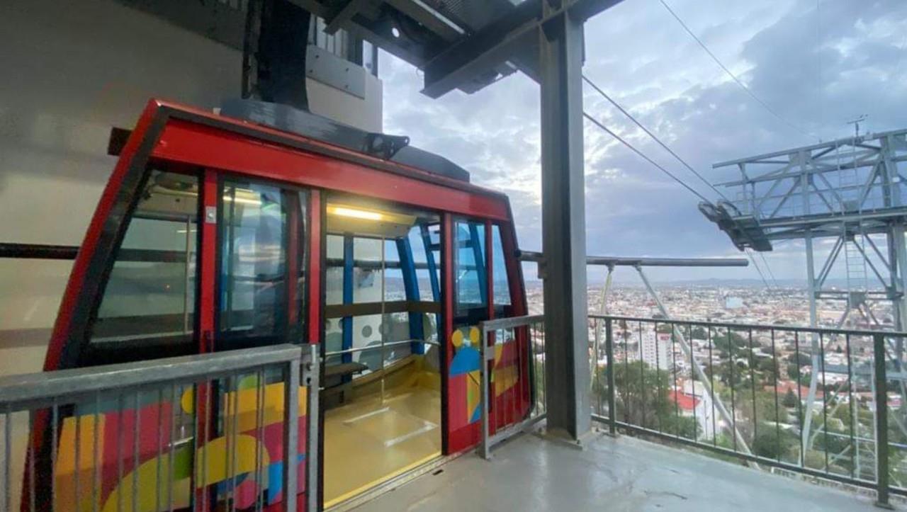 Canastilla del Teleférico de la ciudad de Durango. Foto: Cortesía.