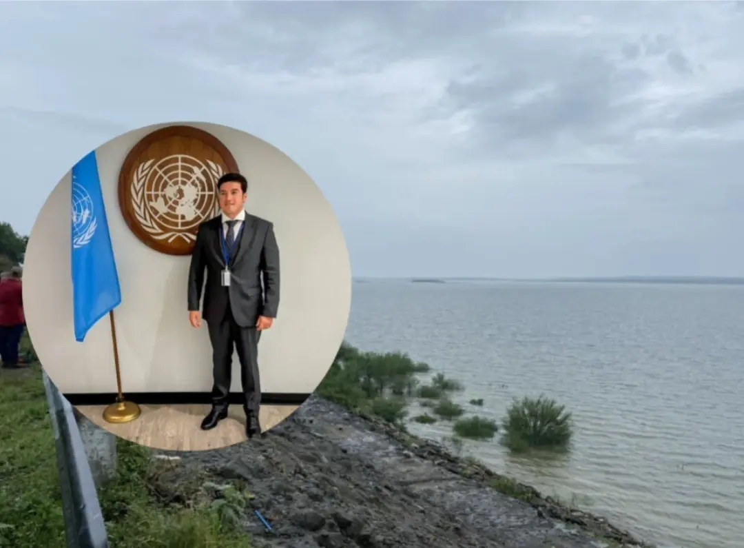 La presa Cerro Prieto llena tras el paso de la tormenta tropical Alberto y el gobernador Samuel García en una conferencia de la ONU. Foto: Canva.