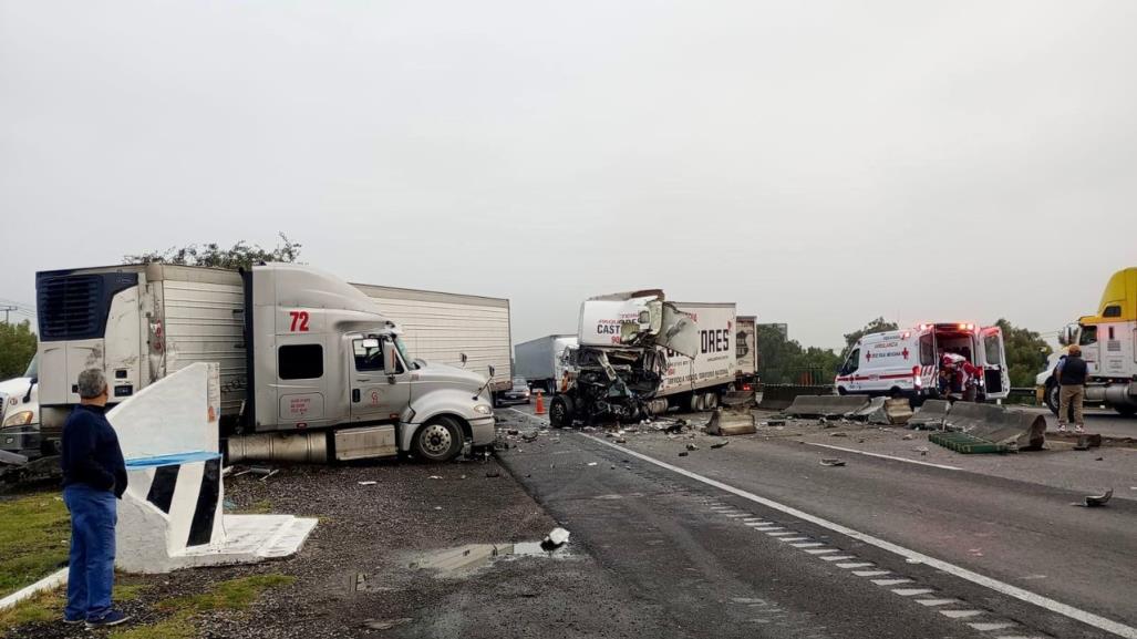 Choque múltiple en Jaltenco: CEM cerrado por accidente