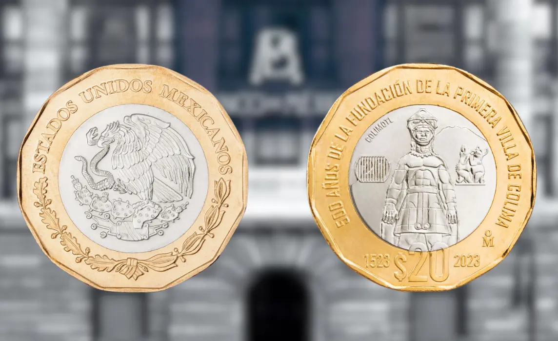 BANXICO lanza nueva moneda de $20. Foto: Especial