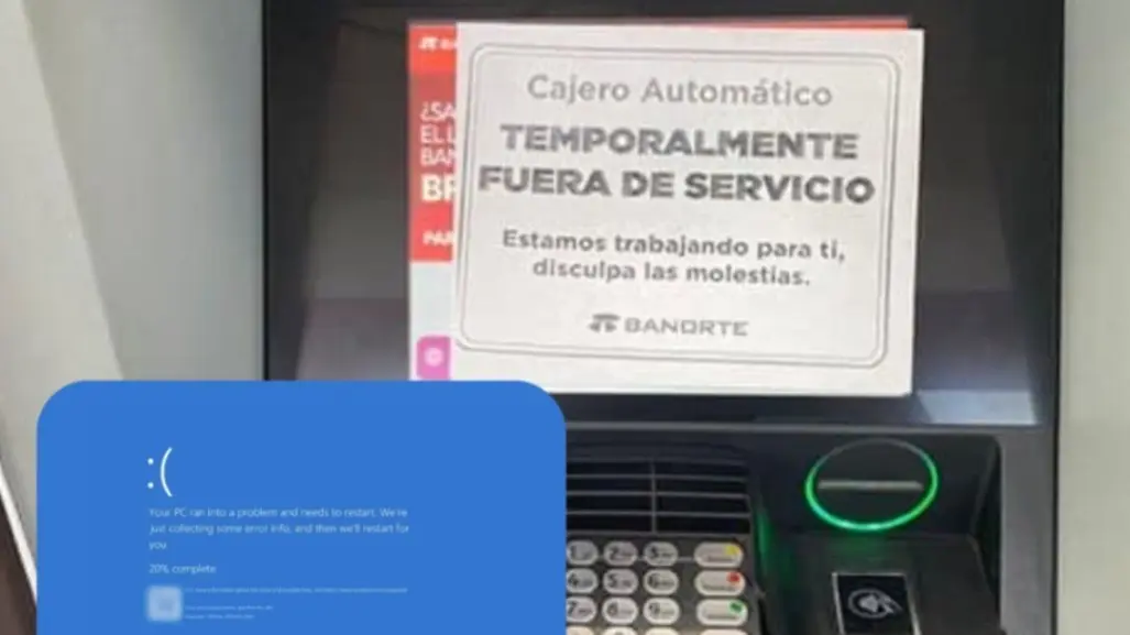 Bancos afectados por la falla de Microsoft