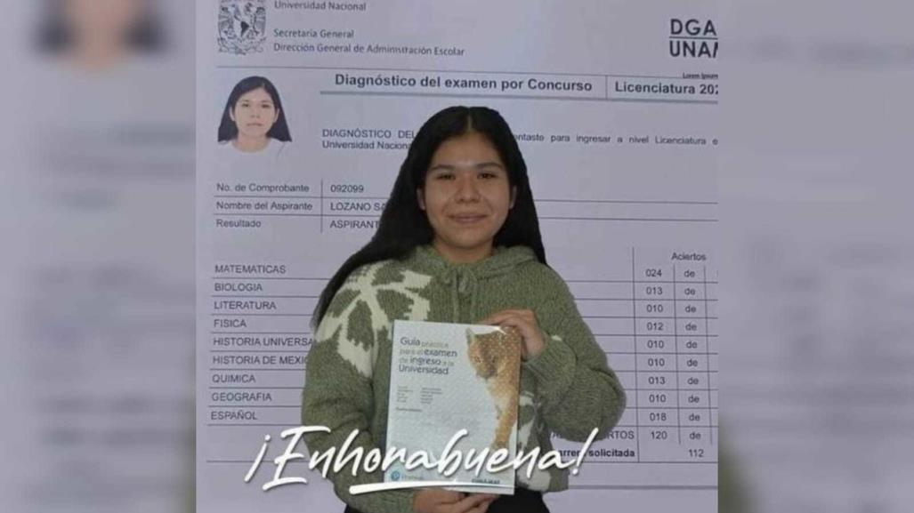 ¡Ecatepense perfecta! Estudiante logra calificación más alta a la UNAM