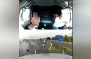 ¡Qué susto! Trailero graba choque múltiple en CEM (VIDEO)