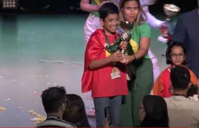 Estudiante de primaria de Guadalupe gana competencia internacional de aritmética