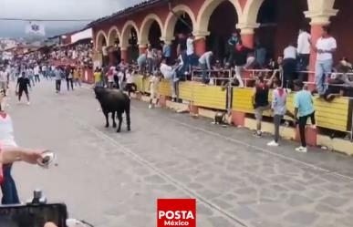 Cuatro heridos en capea de toros durante festejos en Xico