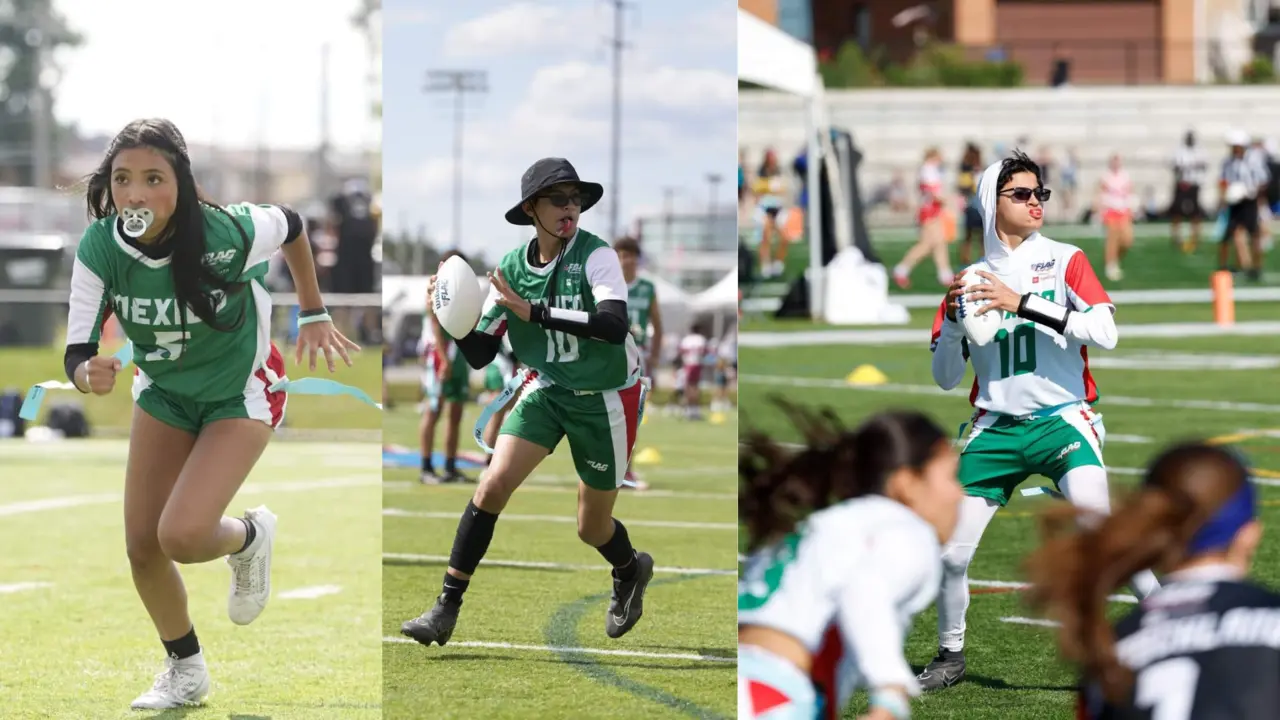 Selección mexicana de Flag Football Sub-14, en el campeonato de la NFL / Foto: Instituto Estatal del Deporte de Coahuila