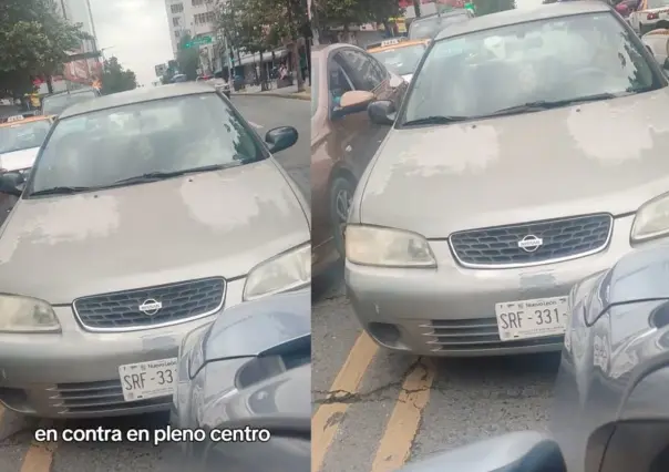 Conductor invade carril para evitar fila, lo exhiben en TikTok (VIDEO)