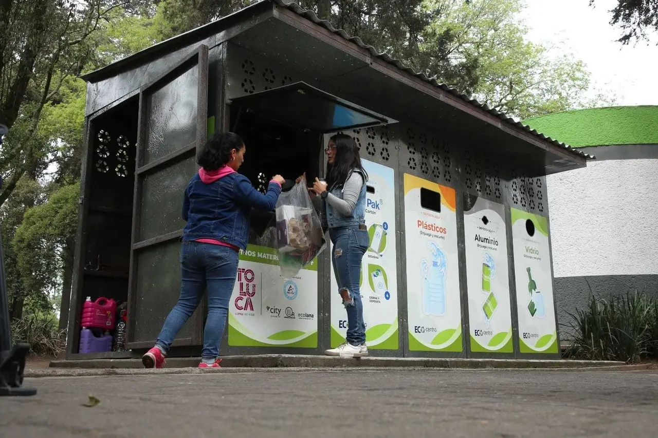 Con la implementación de ecocentros se busca reducir y reutilizar residuos. Imagen: Gob. Toluca.