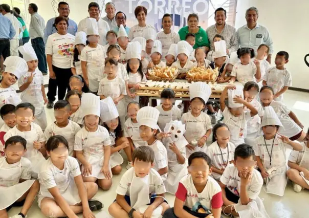 ¡Se vuelven panaderos por un día! Pequeños elaboran pan francés en Torreón