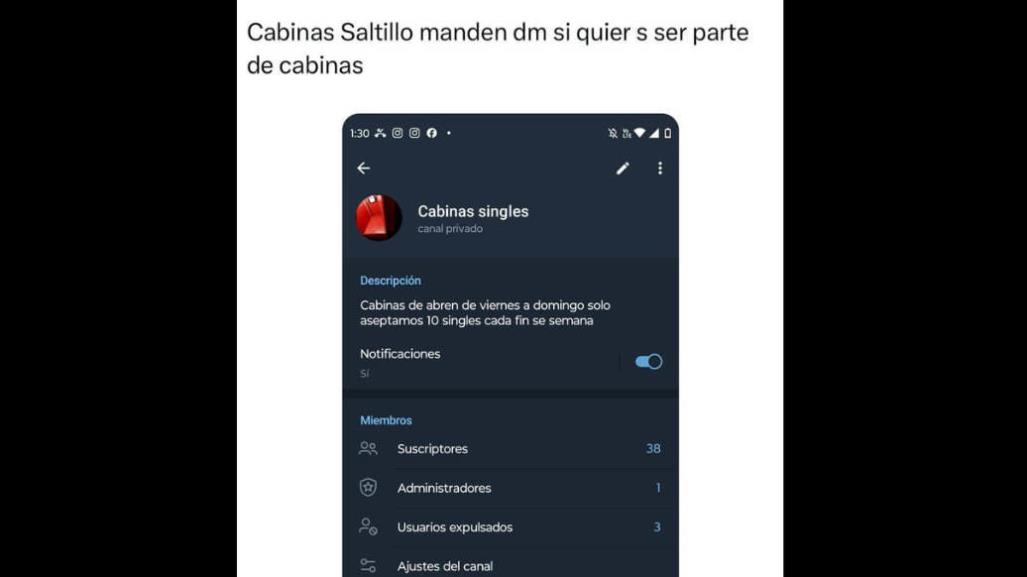 Cabinas singles en Saltillo: Así funcionan mediante redes sociales