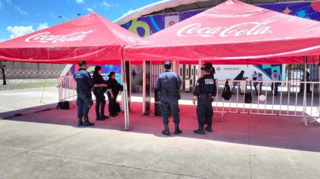 Continua el operativo de seguridad en la Feria de Durango