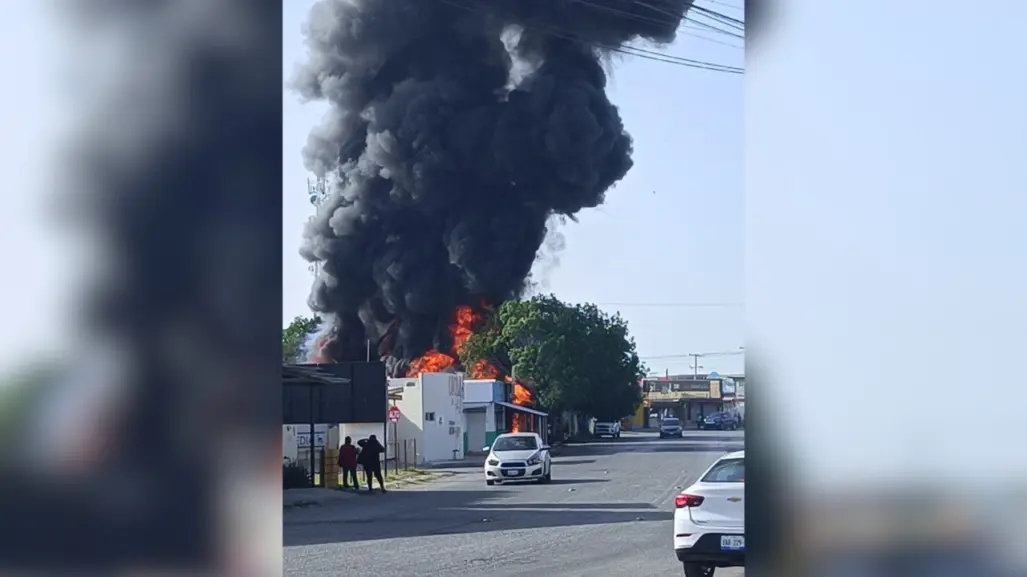 Se incendia palapa de restaurante en Ciudad Victoria