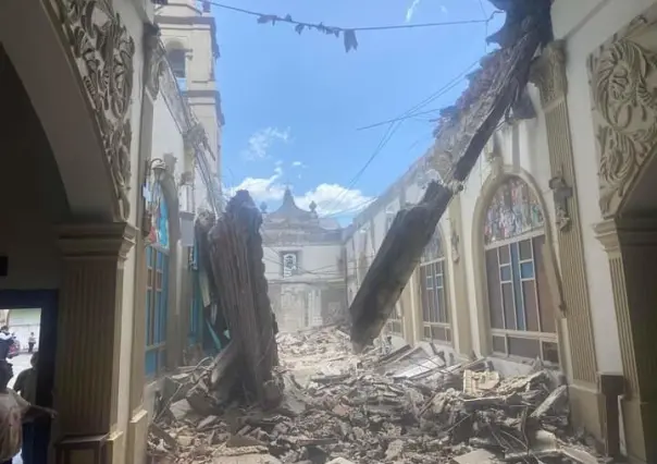 Se desploma iglesia en Cerralvo, ¿señal divina o vieja construcción?