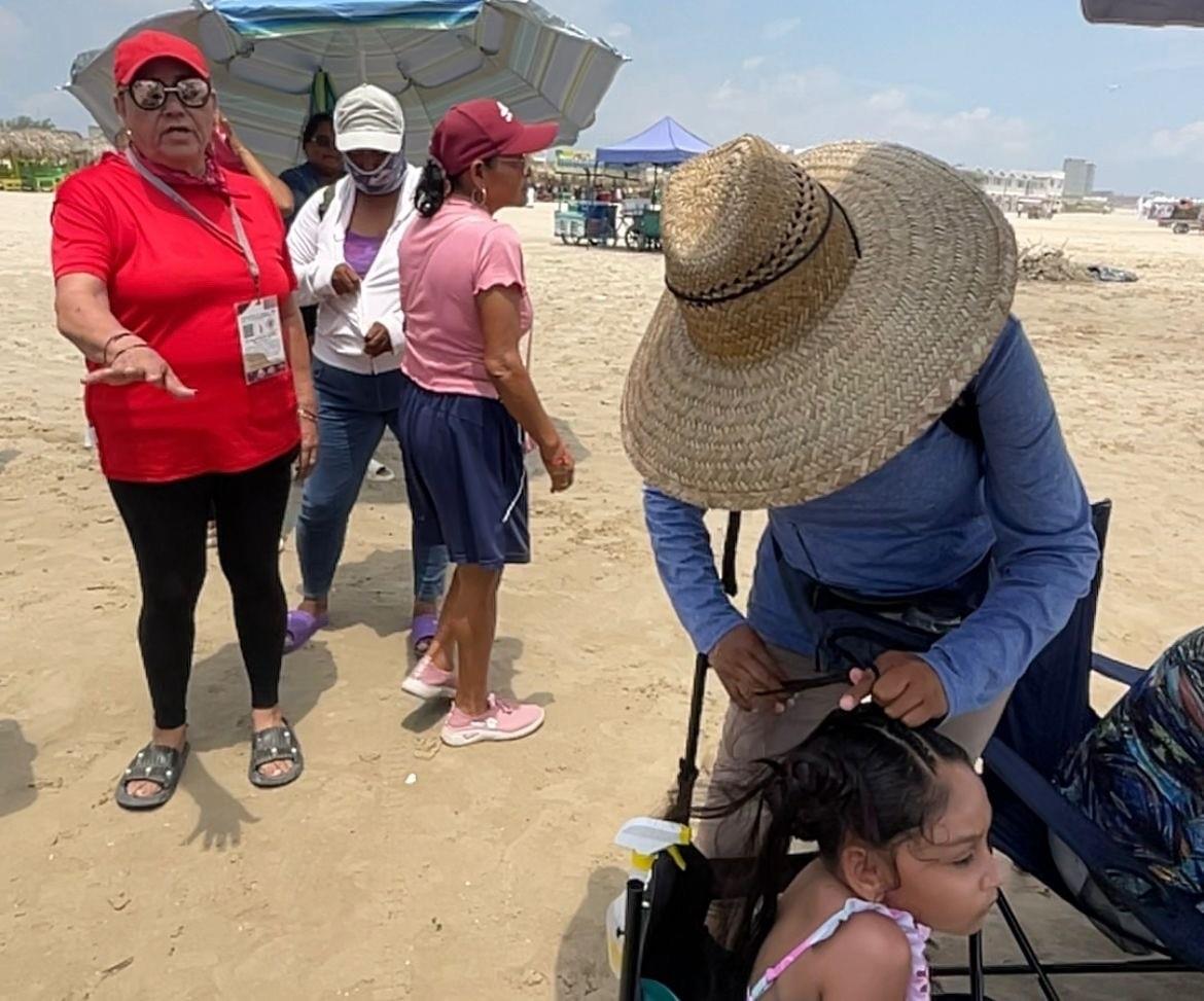 Este problema también terminó afectando a visitantes de Playa Miramar.