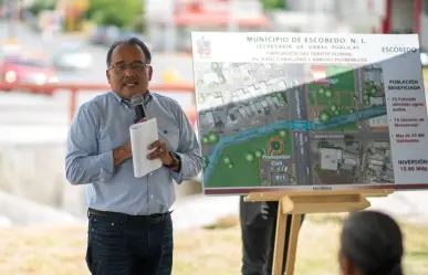 Andrés Mijes arranca ampliación del pluvial del Arroyo Potrerillos en Escobedo