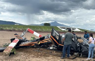 ¡Vivos de milagro! No hay heridos tras desplome de helicóptero en Guadalajara