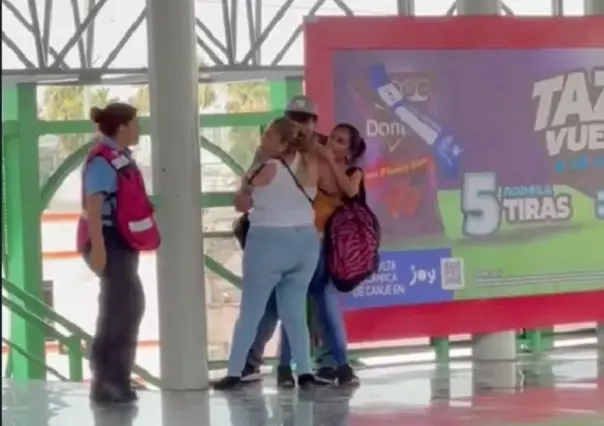 Mujeres se agarran a golpes por el amor de un hombre en el metro de Monterrey