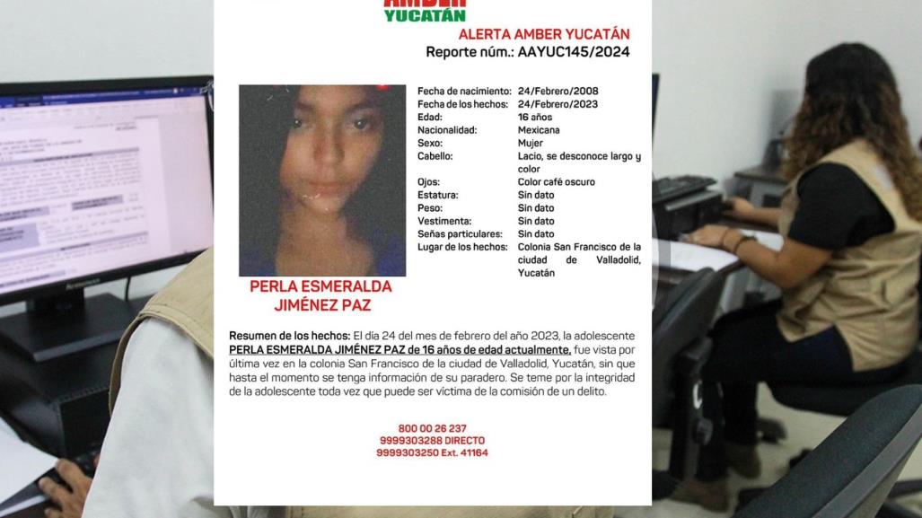 Informan sobre joven de Valladolid quien lleva desaparecida más de un año