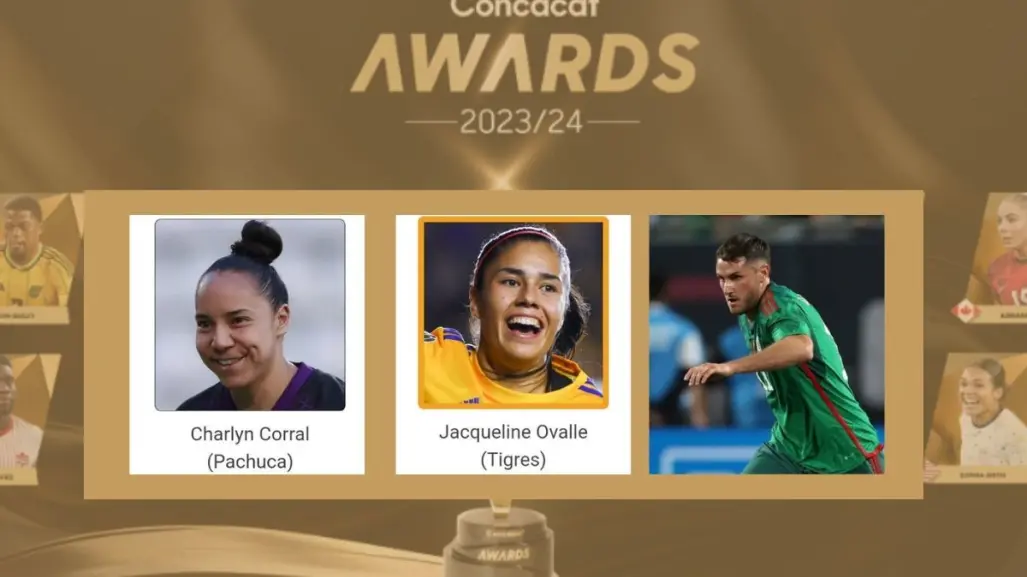 Nominados al premio Concacaf: Jaqueline Ovalle, Charlyn Corral, Santi Giménez