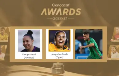 Nominados al premio Concacaf: Jaqueline Ovalle, Charlyn Corral, Santi Giménez