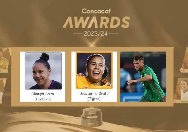 Nominados al premio Concacaf: Jaqueline Ovalle, Charlyn Corral, Santi Giménez