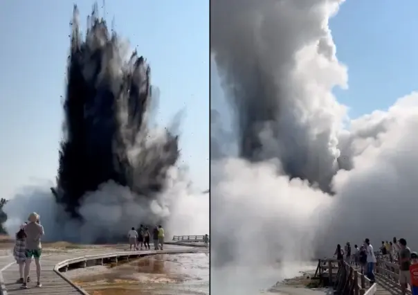 Geiser erupciona en Yellowstone: pánico y cierre temporal del parque / VIDEO