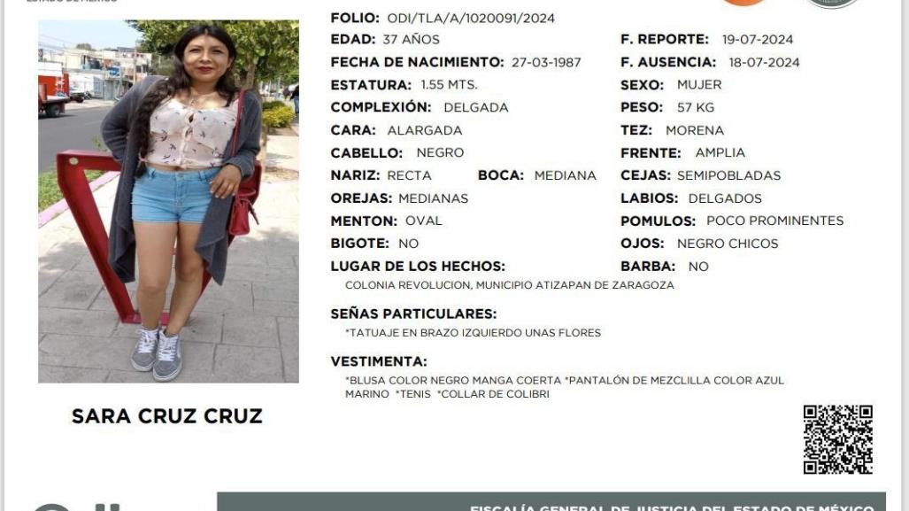 Bloqueo en Tlanepantla: Exigen dar con paradero de Sara Cruz