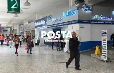 Aumenta afluencia en Terminal de Toluca por vacaciones de verano