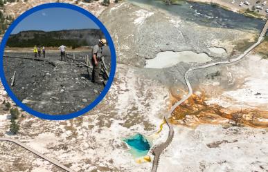 Explosión hidrotermal en Yellowstone; paseo peatonal queda destruido (VIDEO)