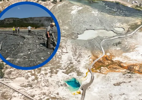 Explosión hidrotermal en Yellowstone; paseo peatonal queda destruido (VIDEO)