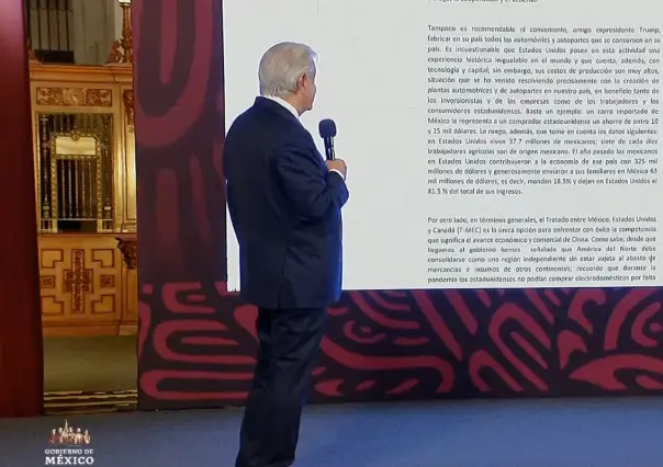 AMLO hace pública la carta que le envió a Trump