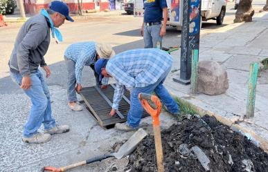 No paran trabajos de limpieza en alcantarillas por la temporada de lluvias