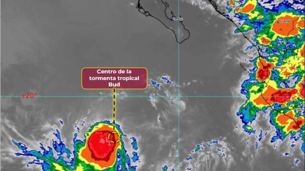 Se forma la tormenta tropical Bud en el Pacífico: sin afectaciones para BCS