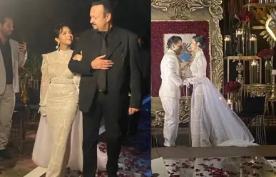 ¡Confirmado, si se casaron! Filtran fotos de la boda de Nodal y Ángela Aguilar