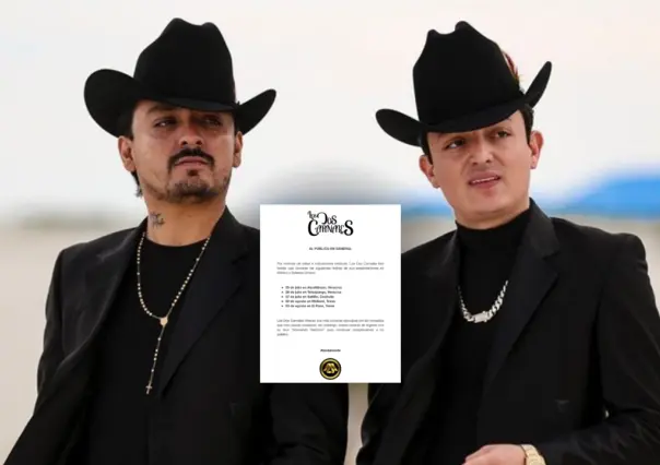 Cancelan show de Los Dos Carnales en la Feria de Saltillo por motivos de salud