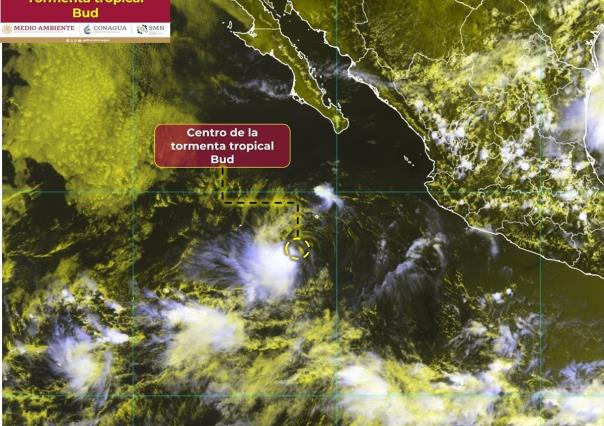 Se forma la tormenta tropical Bud en el Océano Pacífico