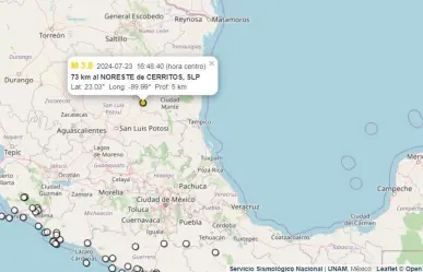 Servicio sismológico nacional reportó un movimiento en Joya de Maravillas, Tula