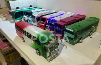 Camiones miniatura de rutas urbanas en Monterrey, ¿cuál es tu favorita?