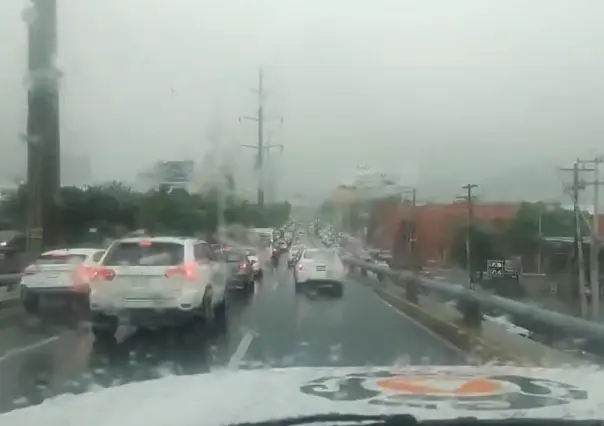 Comienza a llover al sur de Monterrey