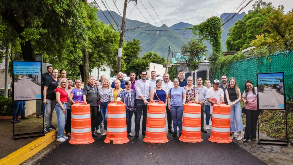 Obra pública en Santiago: recarpeteo en la calle Francisco A. Cárdenas