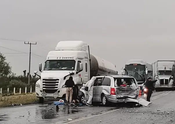 Aparatoso accidente en la carretera Saltillo-Zacatecas deja un fallecido 