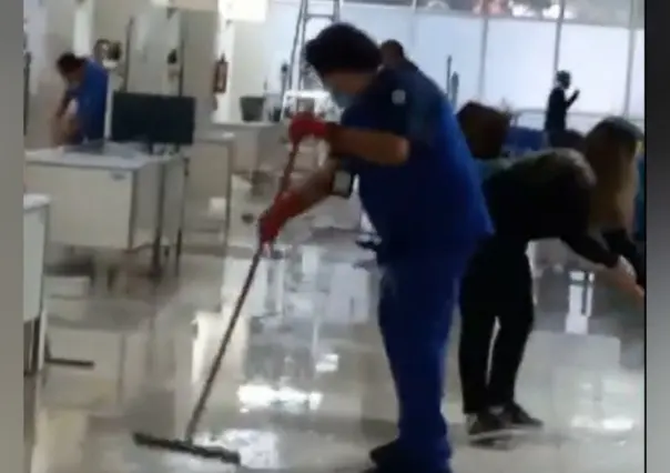 Afecta lluvia clínica 61 del IMSS en Naucalpan (VIDEO)