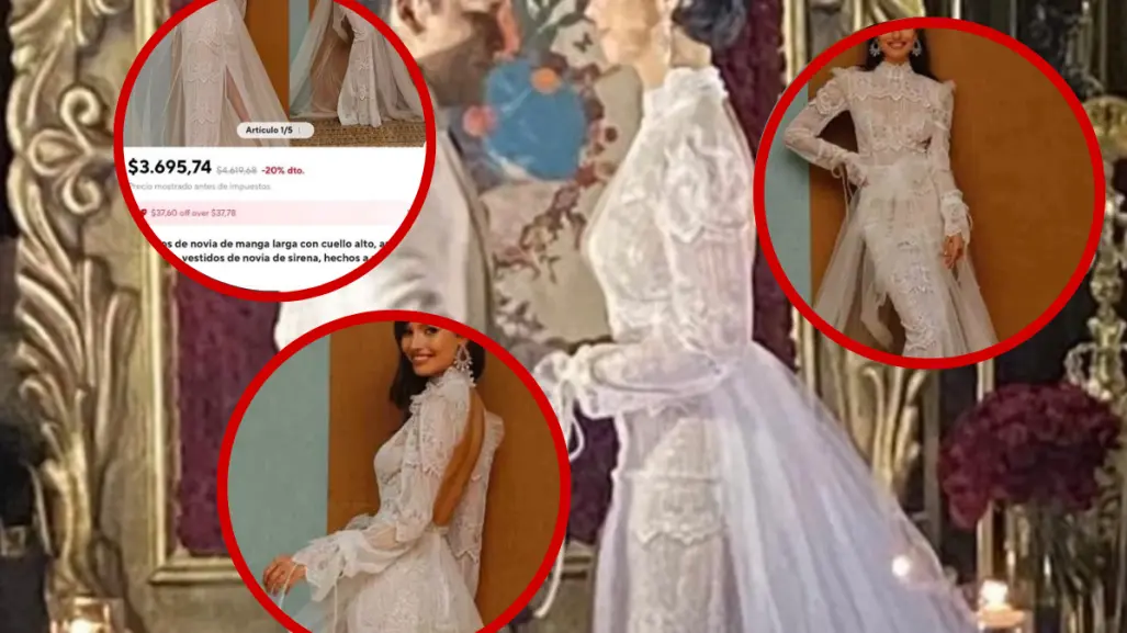 ¿Es de Ali? Encuentran vestido similar al de Ángela Aguilar en AliExpress