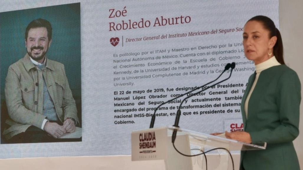 Zoé Robledo permanecerá en el IMSS, ratifica Claudia Sheinbaum