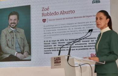 Zoé Robledo permanecerá en el IMSS, ratifica Claudia Sheinbaum