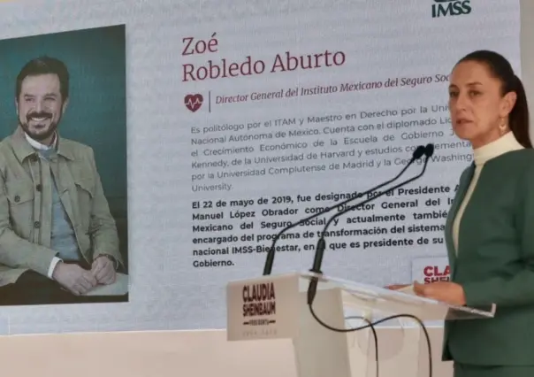 Zoé Robledo permanecerá en el IMSS, ratifica Claudia Sheinbaum