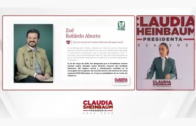 Claudia Sheinbaum presenta a Zoé Robledo como director del IMSS