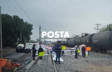 Vecinos de Tultepec detienen construcción del Tren Suburbano