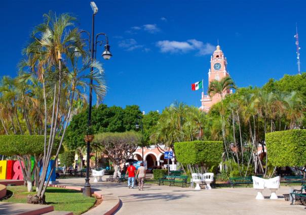 La Plaza Grande de Mérida ya tuvo una fuente: ¿Por qué la quitaron?